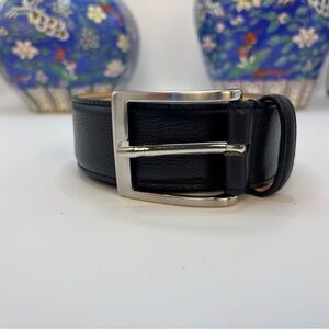 to boot new york 8260 blue belt soft pebbled texture leather like new men’s 34